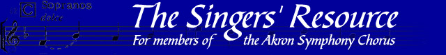 The Singers' Resource